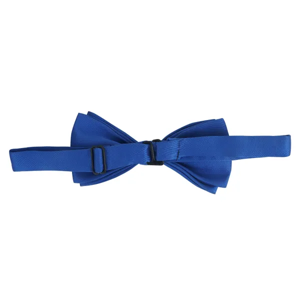 Royal_Blue_Double_Layer_Pre-Tied_Bow_With_Lapel_Pin__for_Men,_Classic_Solid_Color_Satin_Fabric_Bow_Tie,_Adjustable_Length_Clip,_Formal_Bow