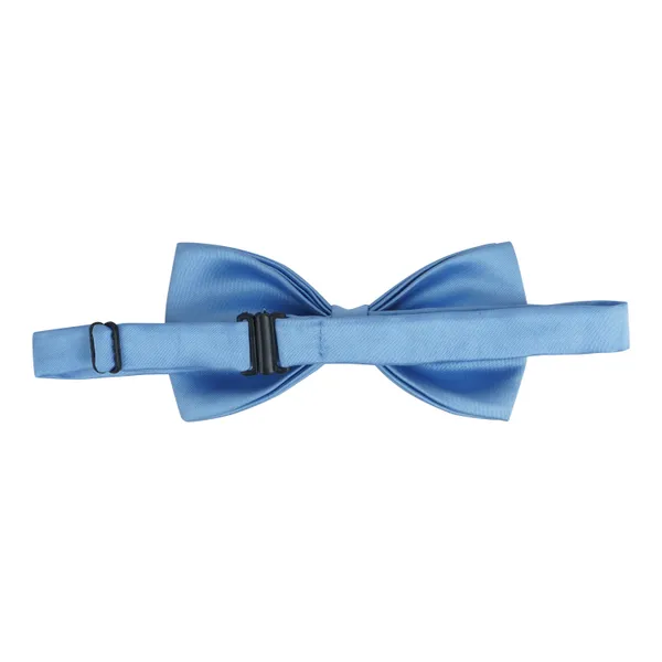 Sky_Blue_Elegant_Double_Layer_Bow_Pre-Tied_Bow_And_Lapel_Pin_for_Men,_Classic_Solid_Color_100%_Polyester_Micro_Fabric_Bow_Tie,_Adjustable_Length_Clip