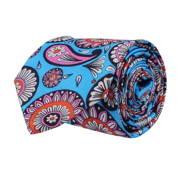 Calixto_Men's_Black_&_White_Paisley_Bandana_Necktie_and_Pocket_Square_Set_–_Classic_Western_Style_Formal_Accessory
