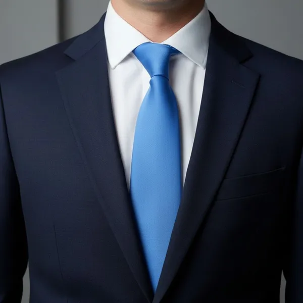 Calixto_Men’s_Classic_Blue_Necktie_–_Premium_Satin_Finish_Solid_Tie,_Elegant_Formal_Tie_for_Business,_Weddings,_Office_Wear_&_Special_Occasions
