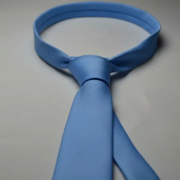 Calixto_Men’s_Classic_Blue_Necktie_–_Premium_Satin_Finish_Solid_Tie,_Elegant_Formal_Tie_for_Business,_Weddings,_Office_Wear_&_Special_Occasions