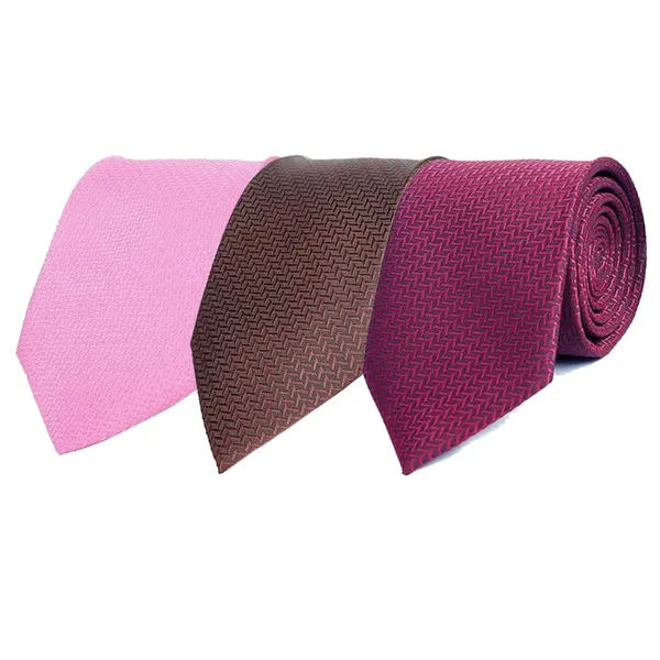 Calixto_Men's_Criss_Cross_Design_MicroPoly_Necktie_For_Men,_Formal_Tie,_Solid_Colors_with_Silky_Feel,_Free_Pocket_Square_with_Each_Tie_(Pack_Of_3)