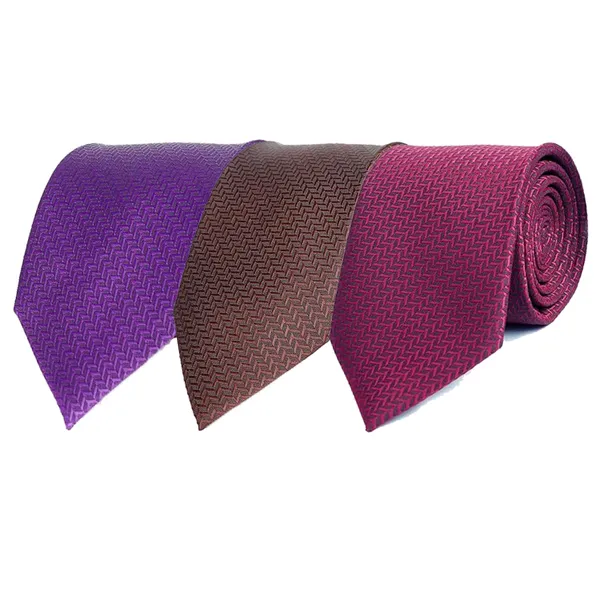 Calixto_Men's_Criss_Cross_Design_MicroPoly_Necktie_For_Men,_Formal_Tie,_Solid_Colors_with_Silky_Feel,_Free_Pocket_Square_with_Each_Tie_(Pack_Of_3)