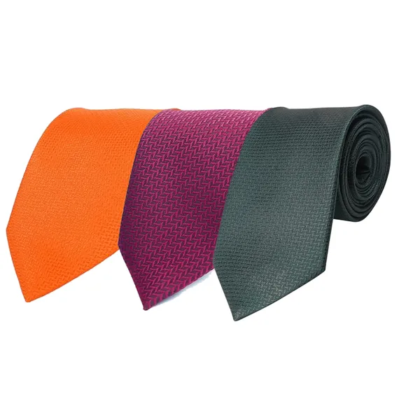 Calixto_Men's_Criss_Cross_Design_MicroPoly_Necktie_For_Men,_Formal_Tie,_Solid_Colors_with_Silky_Feel,_Free_Pocket_Square_with_Each_Tie_(Pack_Of_3)