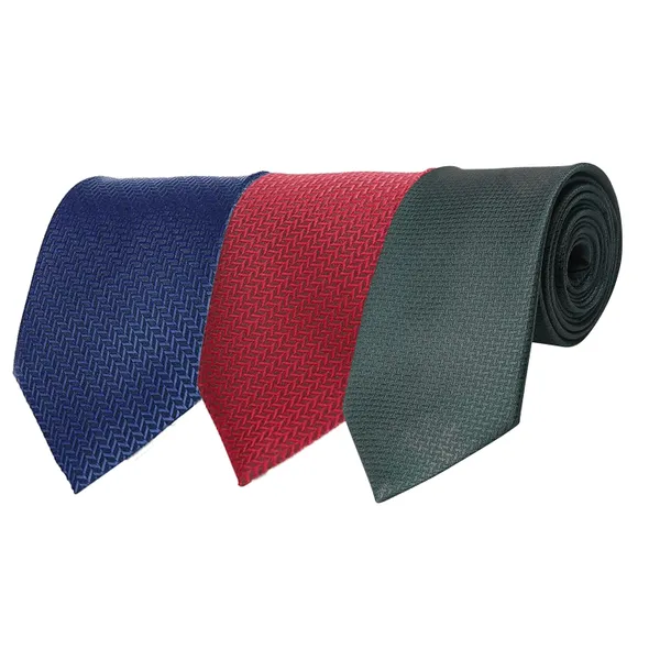 Calixto_Men's_Criss_Cross_Design_MicroPoly_Necktie_For_Men,_Formal_Tie,_Solid_Colors_with_Silky_Feel,_Free_Pocket_Square_with_Each_Tie_(Pack_Of_3)