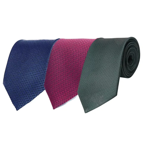 Calixto_Men's_Criss_Cross_Design_MicroPoly_Necktie_For_Men,_Formal_Tie,_Solid_Colors_with_Silky_Feel,_Free_Pocket_Square_with_Each_Tie_(Pack_Of_3)
