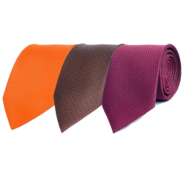 Calixto_Men's_Criss_Cross_Design_MicroPoly_Necktie_For_Men,_Formal_Tie,_Solid_Colors_with_Silky_Feel,_Free_Pocket_Square_with_Each_Tie_(Pack_Of_3)