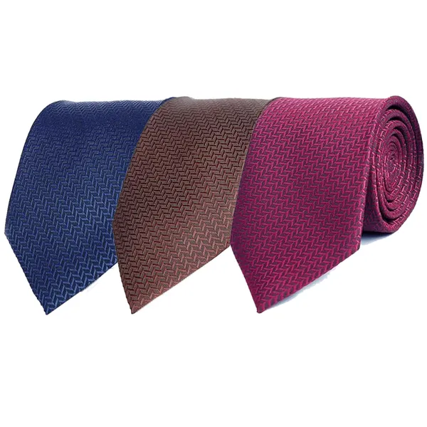 Calixto_Men's_Criss_Cross_Design_MicroPoly_Necktie_For_Men,_Formal_Tie,_Solid_Colors_with_Silky_Feel,_Free_Pocket_Square_with_Each_Tie_(Pack_Of_3)