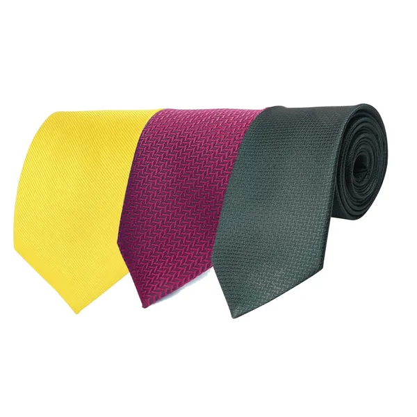 Calixto_Men's_Criss_Cross_Design_Micro_Poly_Necktie_For_Men,_Formal_Tie,_Solid_Colors_with_Silky_Feel,_Free_Pocket_Square_with_Each_Tie_(Pack_Of_3)