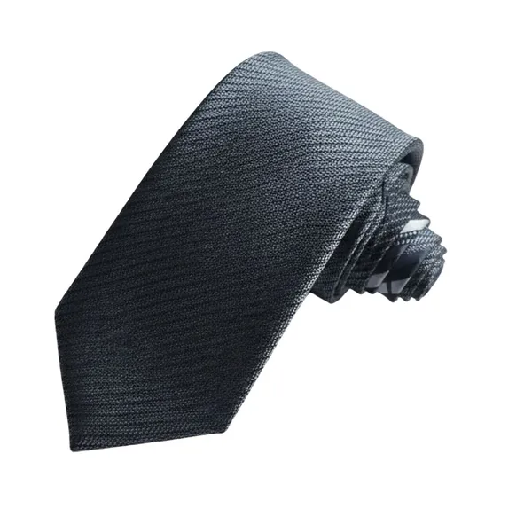 Calixto_Men’s_Dark_Gray_Textured_Tie_Classic_Elegant_Woven_Necktie_for_Men_Formal_Business_Wedding_Party_Silk_Like_Luxury_Neck_Tie_Standard_Length_Fashion_Accessories_Gift