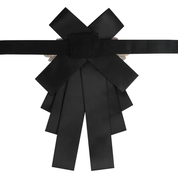 Men's_Designer_Black_Cravats_Microfiber_Satin_Adjustable_Strap