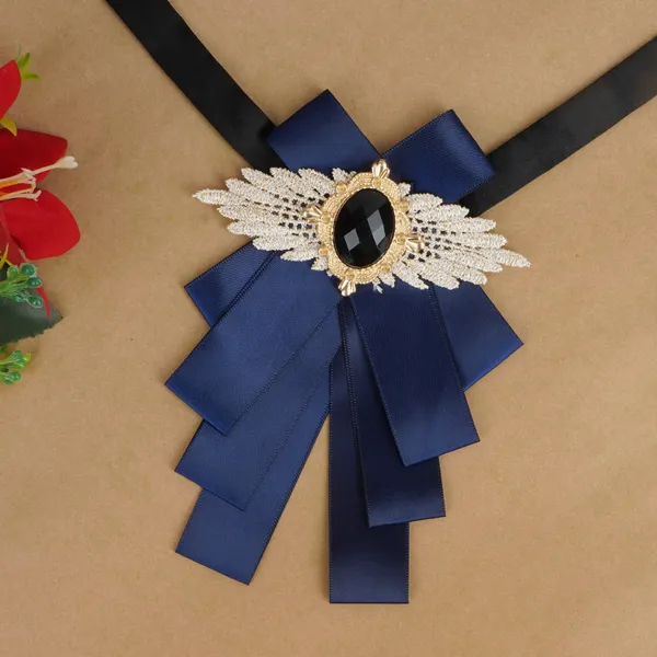 Men's_Designer_Navy_Blue_Cravats_Microfiber_Satin_Adjustable_Strap