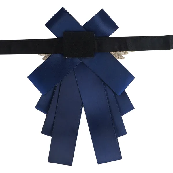 Men's_Designer_Navy_Blue_Cravats_Microfiber_Satin_Adjustable_Strap