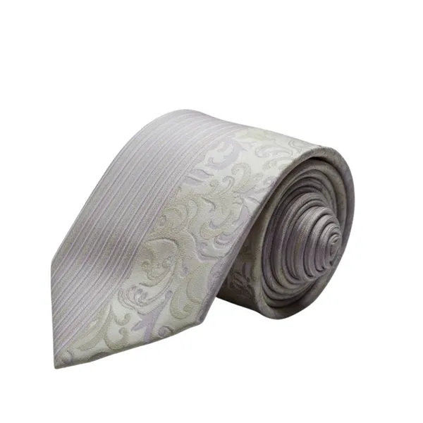 Calixto_Men's_Ivory_Lavender_Paisley_Striped_Necktie,_Jacquard_Woven,_Silk_Feel,_Formal_Wedding_Business_Classic_Neck_Tie