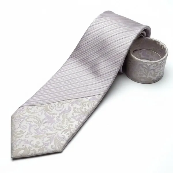 Calixto_Men's_Ivory_Lavender_Paisley_Striped_Necktie,_Jacquard_Woven,_Silk_Feel,_Formal_Wedding_Business_Classic_Neck_Tie