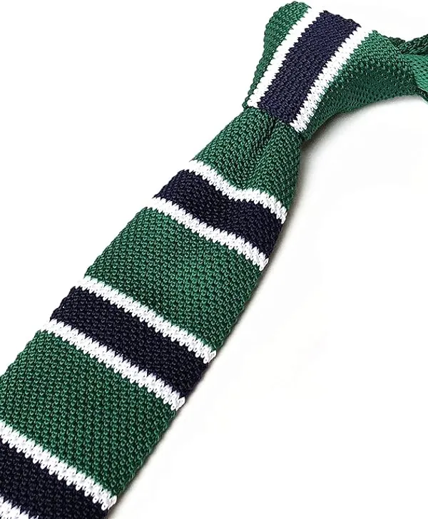 Calixto_Men’s_Knitted_Tie_–_Slim_Handmade_Knit_Necktie_with_Striped_Design,_Casual_&_Business_Fashion_Tie_for_Weddings,_Office_&_Parties