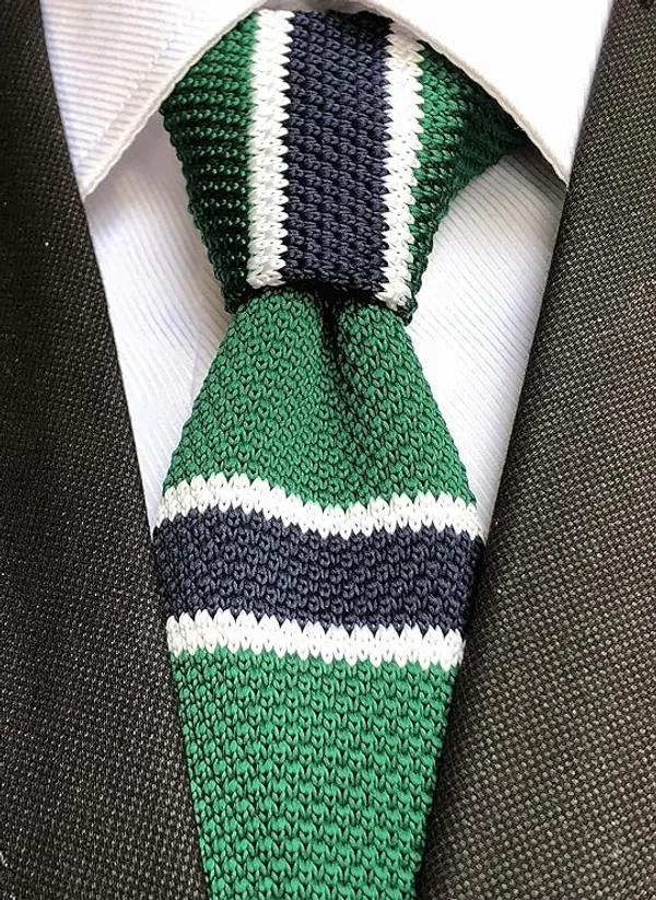 Calixto_Men’s_Knitted_Tie_–_Slim_Handmade_Knit_Necktie_with_Striped_Design,_Casual_&_Business_Fashion_Tie_for_Weddings,_Office_&_Parties
