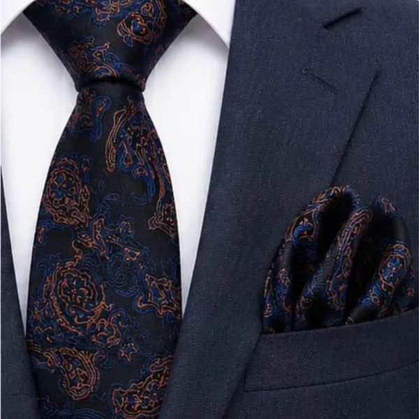 Calixto_Men's_Luxury_Paisley_Tie_and_Pocket_Square_Gift_Set_–_Premium_Woven_Necktie_&_Matching_Handkerchief_–_Elegant_Formal_Tie_for_Weddings,_Business,_Parties_&_Special_Occasions