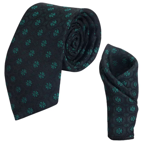 Men's_Microfiber_Italian_Designer_Necktie_Gift_Set,_Floral_Printed_Tie_With_Pocket_Square
