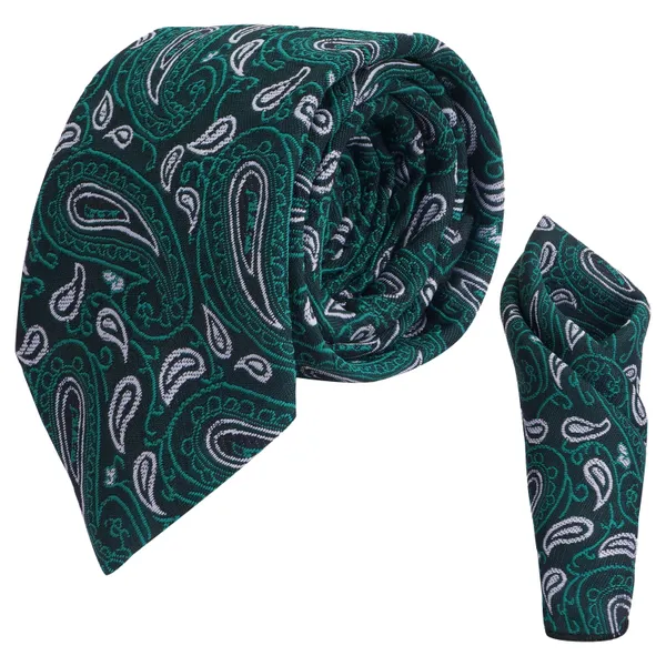 Men's_Microfiber_Italian_Designer_Necktie_Gift_Set,_Floral_Printed_Tie_With_Pocket_Square