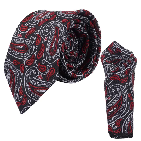 Men's_Microfibre_Italian_Designer_Necktie_Gift_Set,_Floral_Printed_Tie_With_Pocket_Square