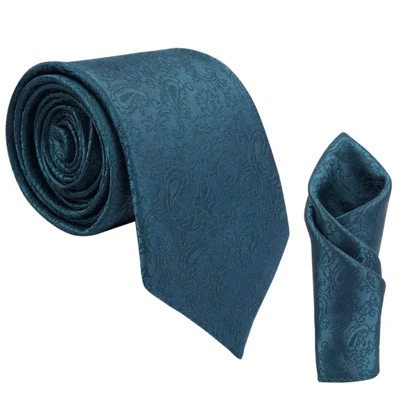 Calixto_Men's_Microfibre_Strips_Designer_Necktie_Tie_With_Pocket_Square_(Leatharite_Gift_Box)_(Pack_of_2)