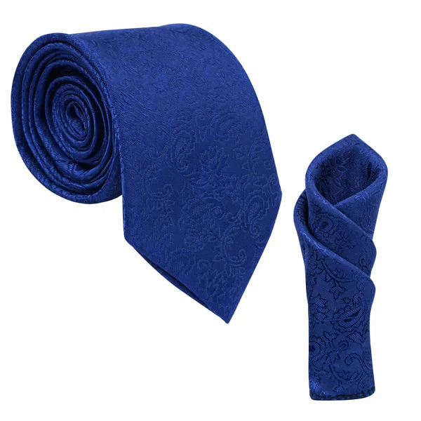 Calixto_Men's_Microfibre_Strips_Designer_Necktie_Tie_With_Pocket_Square_(Leatharite_Gift_Box)_(Pack_of_2)