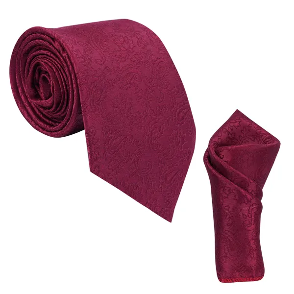Calixto_Men's_Microfibre_Strips_Designer_Necktie_Tie_With_Pocket_Square_(Leatharite_Gift_Box)_(Pack_of_2)