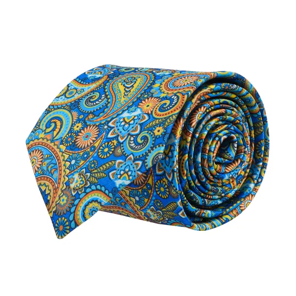 Calixto_Men's_Modern_Textured_Necktie_&_Pocket_Square_Set_–_Slate_Blue_Crosshatch_Tie_for_Business,_Weddings,_and_Formal_Events