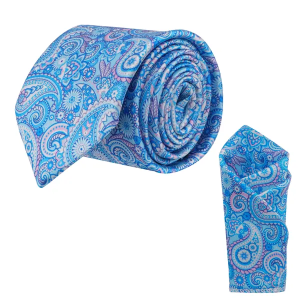 Calixto_Men’s_Navy_Blue_Paisley_Tie_and_Pocket_Square_Set_–_Elegant_Red_&_White_Floral_Necktie_for_Weddings,_Formal_Events,_and_Business_Wear