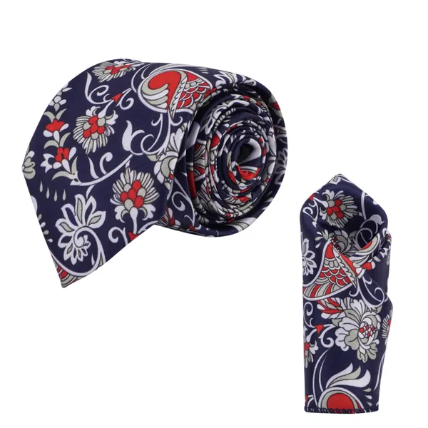 Calixto_Men's_Necktie_and_Pocket_Square_Set_–Formal_Wedding_&_Business_Tie_Set_–_Woven_Microfiber,_Gift_Ready