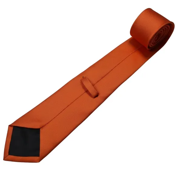 Calixto_Men’s_Orange_Solid_Tie_Classic_Elegant_Woven_Necktie_for_Men_Formal_Business_Wedding_Party_Silk_Like_Luxury_Neck_Tie_Standard_Length_Fashion_Accessories_Gift
