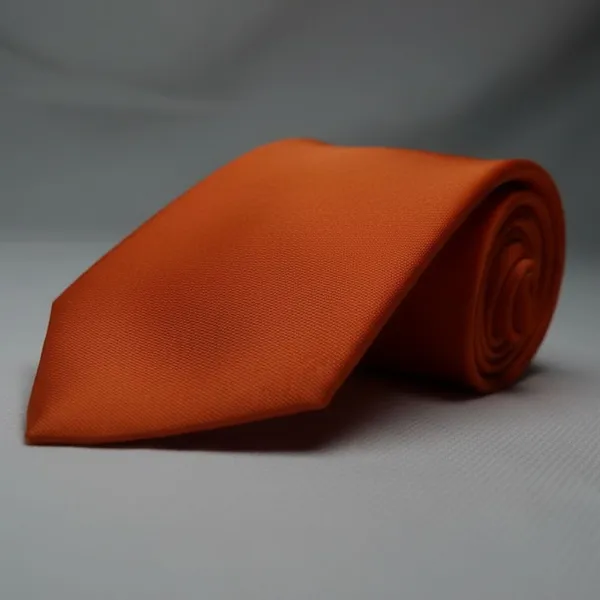 Calixto_Men’s_Orange_Solid_Tie_Classic_Elegant_Woven_Necktie_for_Men_Formal_Business_Wedding_Party_Silk_Like_Luxury_Neck_Tie_Standard_Length_Fashion_Accessories_Gift