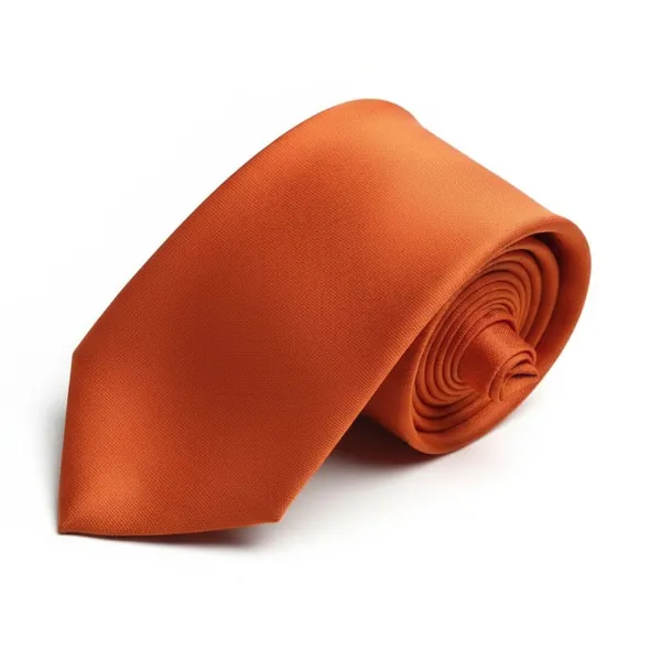 Calixto_Men’s_Orange_Solid_Tie_Classic_Elegant_Woven_Necktie_for_Men_Formal_Business_Wedding_Party_Silk_Like_Luxury_Neck_Tie_Standard_Length_Fashion_Accessories_Gift