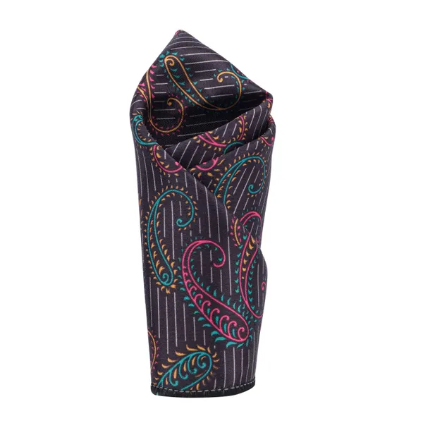 Calixto_Men's_Paisley_Necktie_and_Pocket_Square_Set_–_Classic_Multicolor_Tie_for_Formal,_Business,_or_Wedding_–_Premium_Woven_Microfiber
