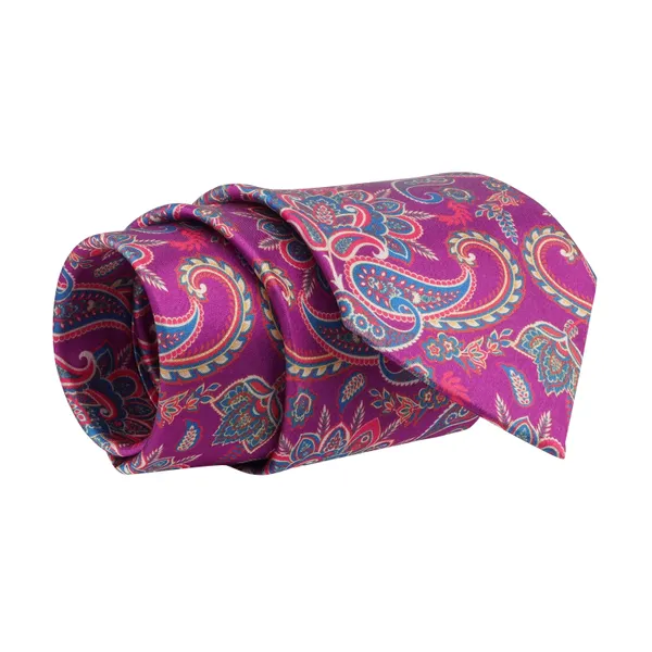 Calixto_Men’s_Paisley_Necktie_and_Pocket_Square_Set_–_Luxury_Woven_Silk_–_Vibrant_Magenta_&_Teal_Design_–_Formal_&_Wedding_Accessory