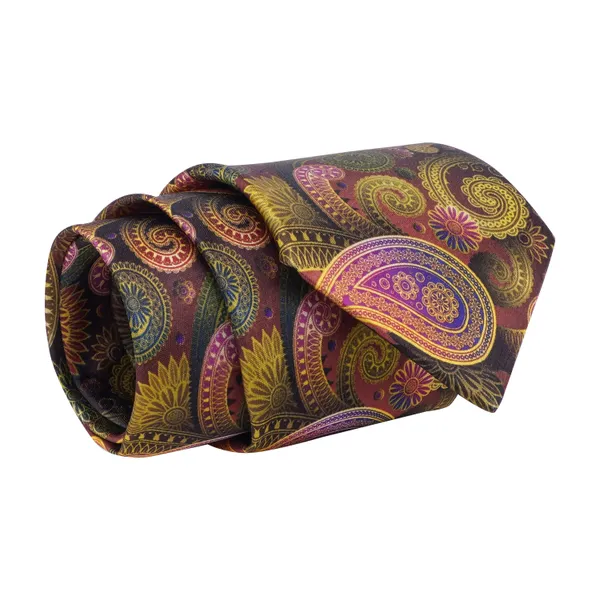Calixto_Men's_Paisley_Silk_Necktie_and_Pocket_Square_Set_–_Multicolor_Floral_Design_–_Formal_&_Wedding_Accessories