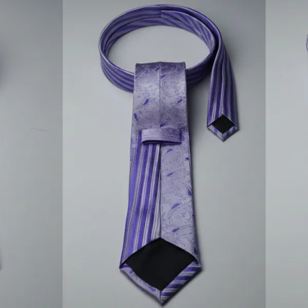Calixto_Men’s_Purple_Striped_Floral_Paisley_Tie_Classic_Elegant_Woven_Necktie_for_Men_Formal_Business_Wedding_Party_Silk_Like_Luxury_Neck_Tie_Standard_Length_Fashion_Accessories_Gift