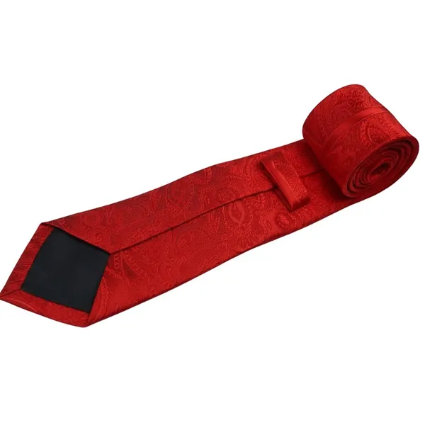 Calixto_Men’s_Red_Floral_Paisley_Tie_Classic_Elegant_Woven_Necktie_for_Men_Formal_Business_Wedding_Party_Silk_Like_Luxury_Neck_Tie_Standard_Length_Fashion_Accessories_Gift_for_Husband_Father