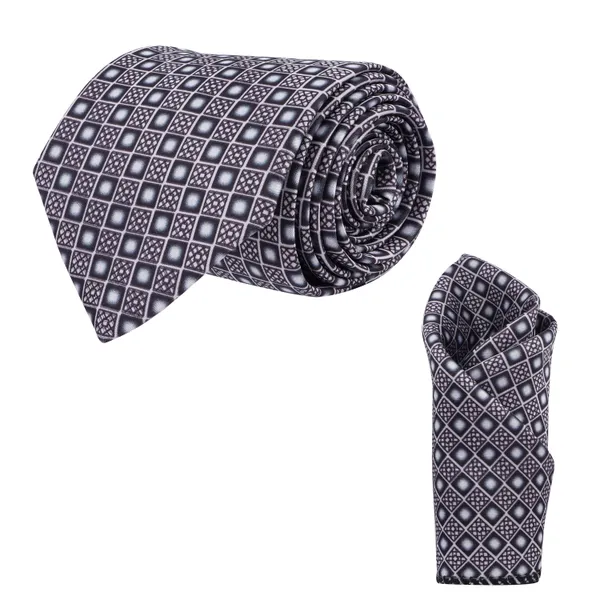 Calixto_Men's_Red_Silk_Necktie_and_Pocket_Square_Set_–_Modern_Geometric_Pattern,_Formal_Business_&_Wedding_Accessory
