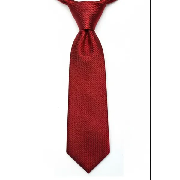 Calixto_Men’s_Red_Textured_Tie_Classic_Elegant_Woven_Necktie_for_Men_Formal_Business_Wedding_Party_Silk_Like_Luxury_Neck_Tie_Standard_Length_Fashion_Accessories_Gift