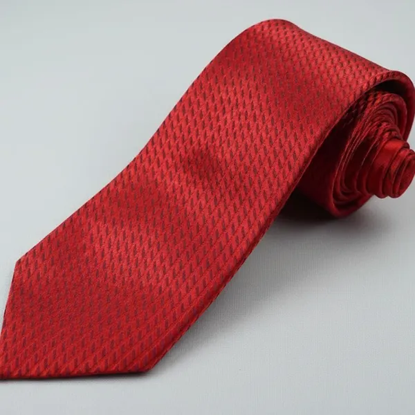 Calixto_Men’s_Red_Textured_Tie_Classic_Elegant_Woven_Necktie_for_Men_Formal_Business_Wedding_Party_Silk_Like_Luxury_Neck_Tie_Standard_Length_Fashion_Accessories_Gift