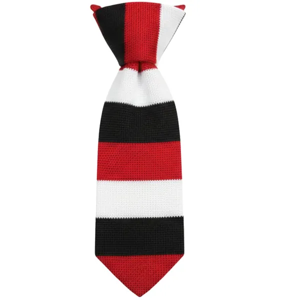 Calixto_Men’s_Red_White_Black_Striped_Knit_Tie_–_Slim_Knitted_Necktie_for_Business,_Wedding,_Office_&_Casual_Wear_–_Textured_Woven_Fashion_Tie_for_Men_–_Classic_Striped_Knit_Neck_Tie_Accessory