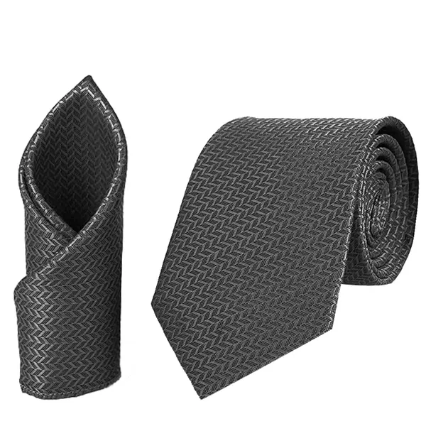Calixto_Mens_Criss_Cross_Solid_Design_Polycotton_Necktie_For_Men_Formal_With_Free_Matching_Pocket_Square_To_Each_Tie(Pack_Of_2_Tie_Set)