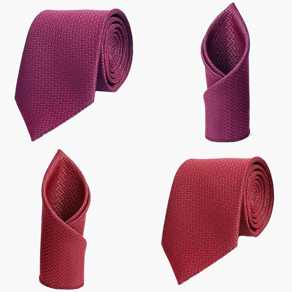 Calixto_Mens_Criss_Cross_Solid_Design_Polycotton_Necktie_For_Men_Formal_With_Free_Matching_Pocket_Square_To_Each_Tie(Pack_Of_2_Tie_Set)