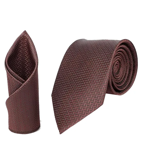 Calixto_Mens_Criss_Cross_Solid_Design_Polycotton_Necktie_For_Men_Formal_With_Free_Matching_Pocket_Square_To_Each_Tie(Pack_Of_2_Tie_Set)