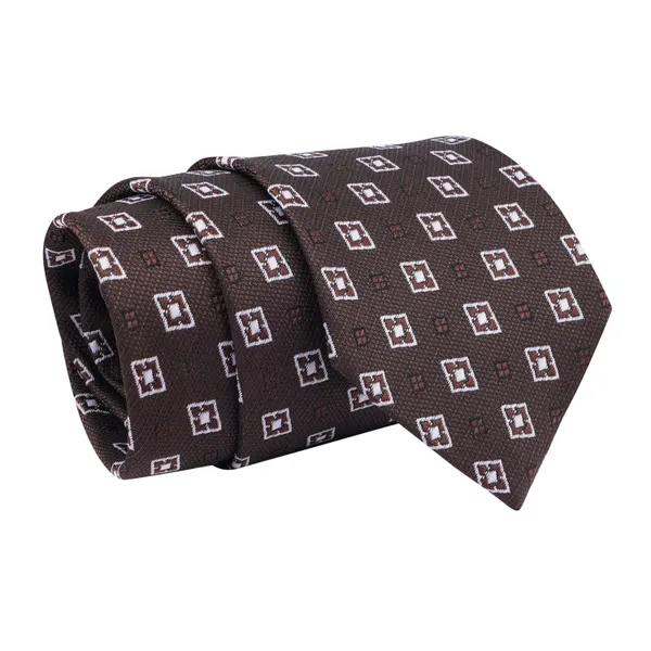 Calixto_Mens_Plaid_Micro_Self_Silk_Necktie_Gift_Set_With_Pocket_Square_Cufflinks_&_Brooch_Pin_Formal_Tie_With_Leatherite_Box_(Free_Size)_|_Leather_Gift_Box