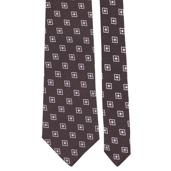 Calixto_Mens_Plaid_Micro_Self_Silk_Necktie_Gift_Set_With_Pocket_Square_Cufflinks_&_Brooch_Pin_Formal_Tie_With_Leatherite_Box_(Free_Size)_|_Leather_Gift_Box
