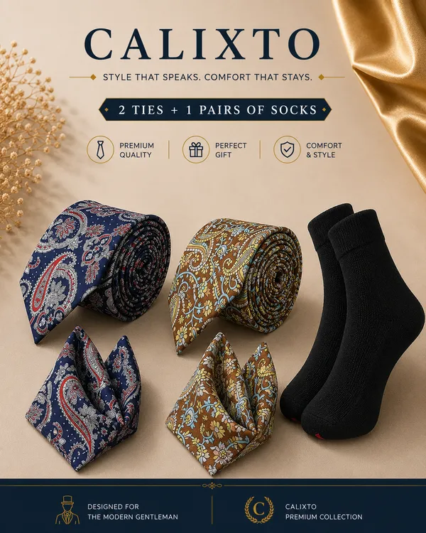 Calixto_Premium_2_Designer_Neckties_with_1_Pair_Cotton_Socks_Combo_for_Men_|_Formal_Office_Wedding_Party_Gift_Set_|_Luxury_Tie_&_Socks_Combo_(TPSH)