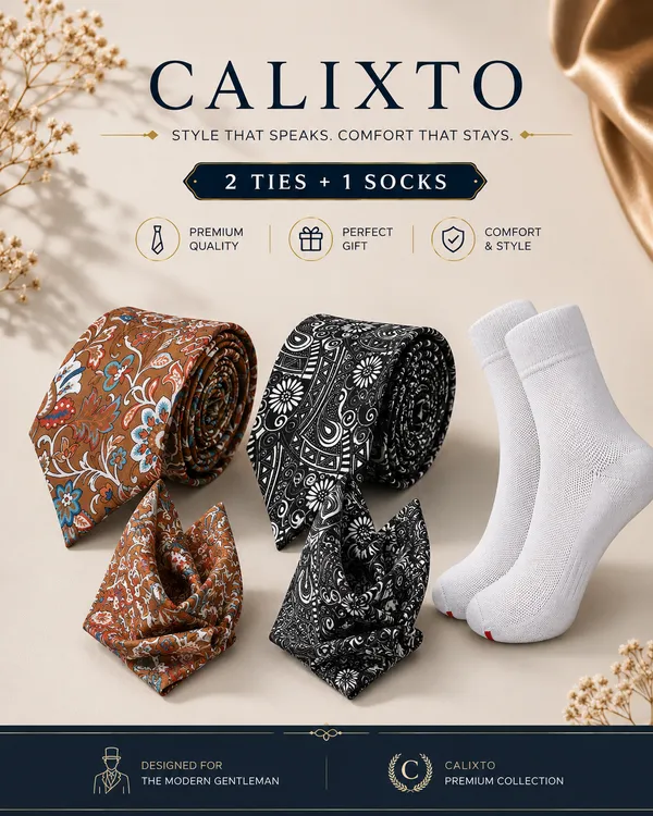 Calixto_Premium_2_Designer_Neckties_with_1_Pair_Cotton_Socks_Combo_for_Men_|_Formal_Office_Wedding_Party_Gift_Set_|_Luxury_Tie_&_Socks_Combo_(TPSH)